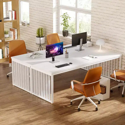 Lantine 78.74 Scrivania da computer extra lunga per 2 persone per ufficio in casa
