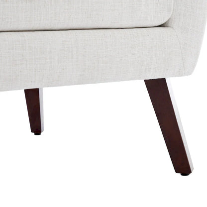 Fauteuil d'appoint en lin, à oreilles, lot de 2