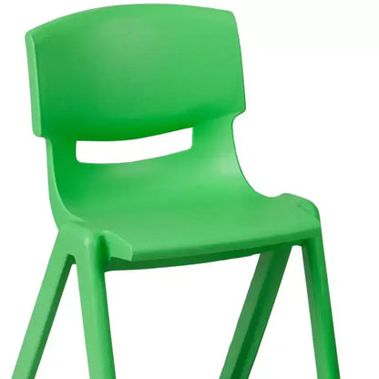 Set Tavolo Attività Rettangolare Regolabile in Altezza in Plastica Emma and Oliver 23.625"W x 47.25"L con 6 Sedie