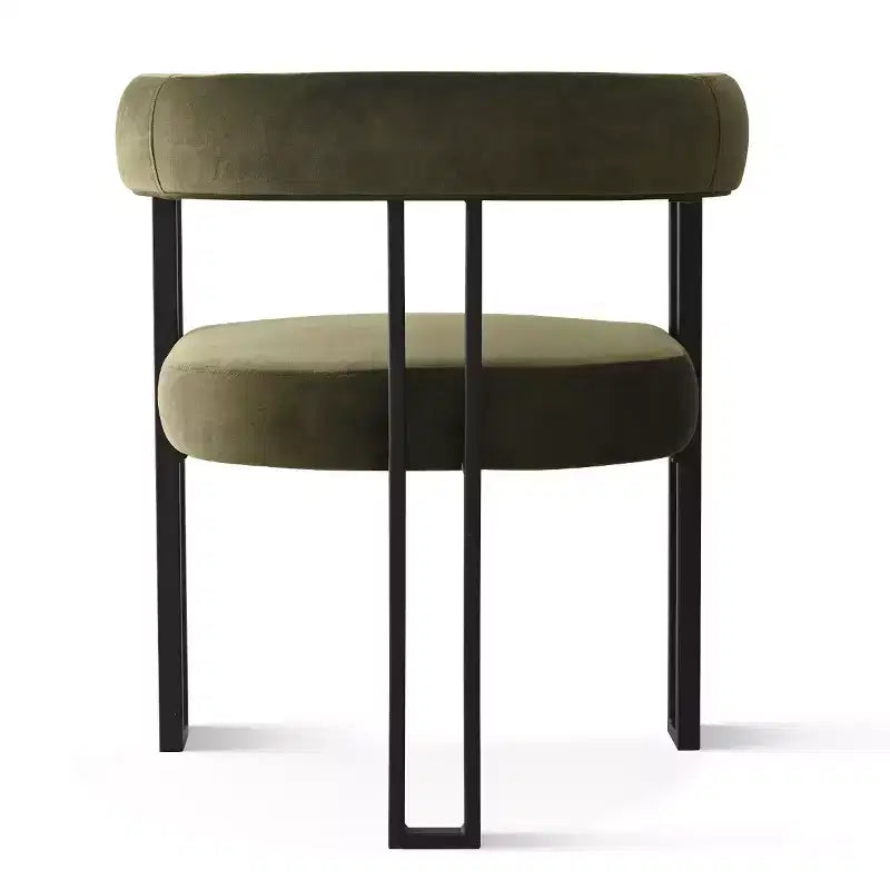 Set tavolo da pranzo allungabile da 120-210 cm per 4 persone, tavolo nero e 4 sedie da pranzo imbottite in velluto con gambe in metallo, stile moderno