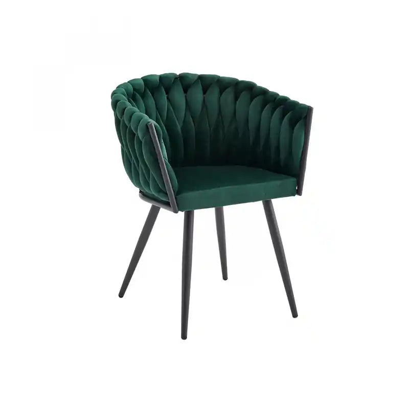 Chaise de salle à manger Accent, Velours vert