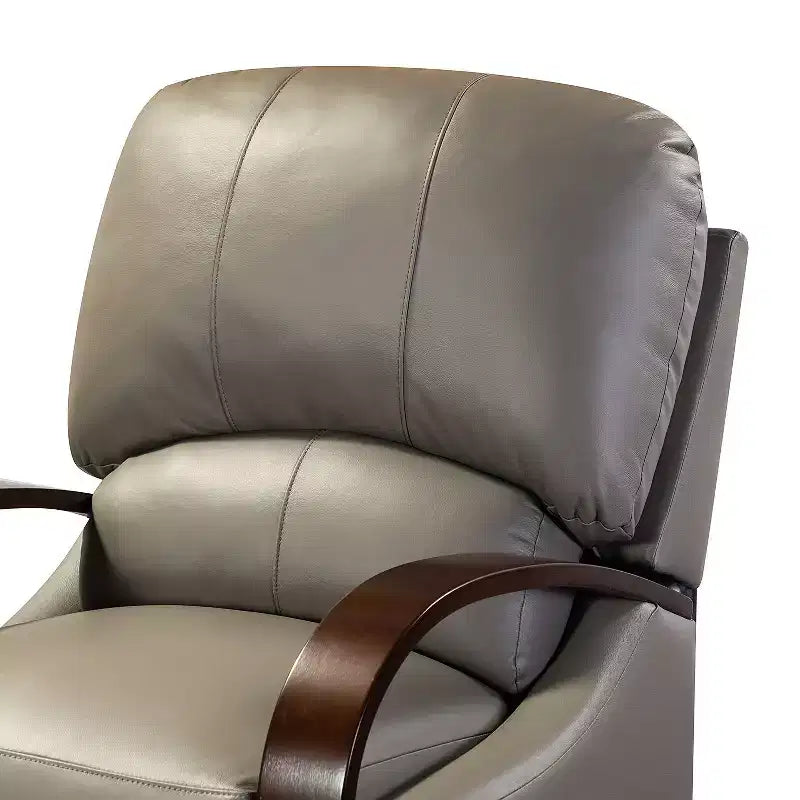Lot de 2 fauteuils relax manuels en cuir véritable, inclinaison 159°