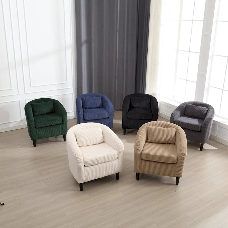 Fauteuil style moderne Fauteuil crapaud avec coussin et oreiller, canapé simple