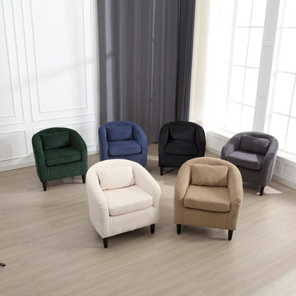 Fauteuil style moderne Fauteuil crapaud avec coussin et oreiller, canapé simple