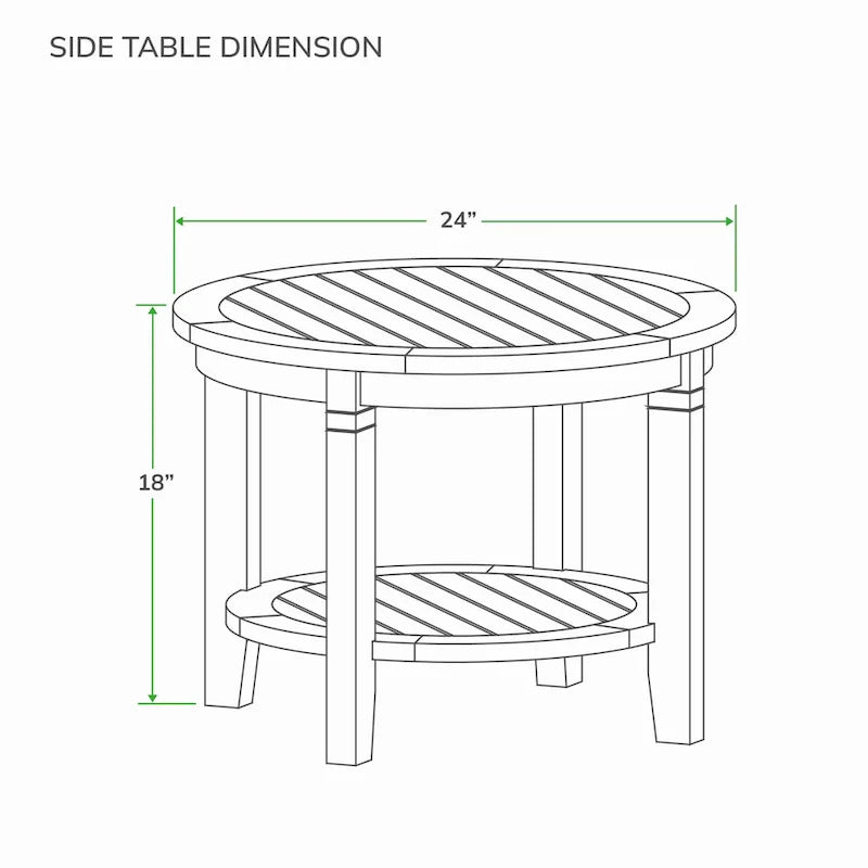 Cambridge Casual Auburn, sedia a dondolo da esterno a 3 pezzi in legno di teak
