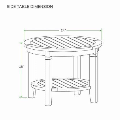 Cambridge Casual Auburn, sedia a dondolo da esterno a 3 pezzi in legno di teak