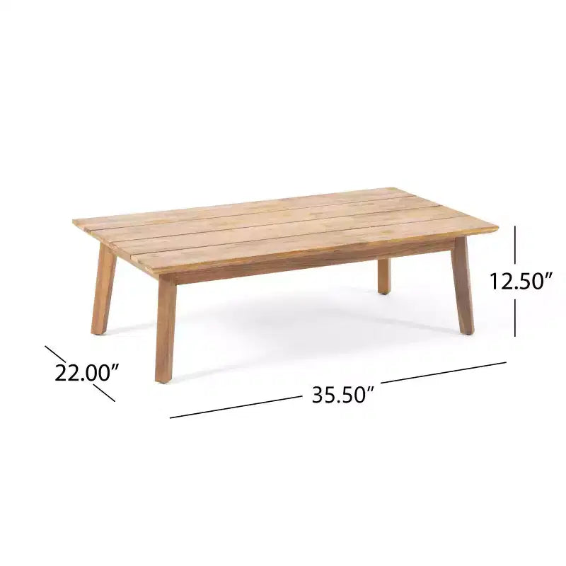 Christopher Knight Home Safira Ensemble de conversation 5 pièces en bois d'acacia rustique pour patio avec coussins épais