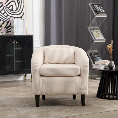 Fauteuil style moderne Fauteuil crapaud avec coussin et oreiller, canapé simple