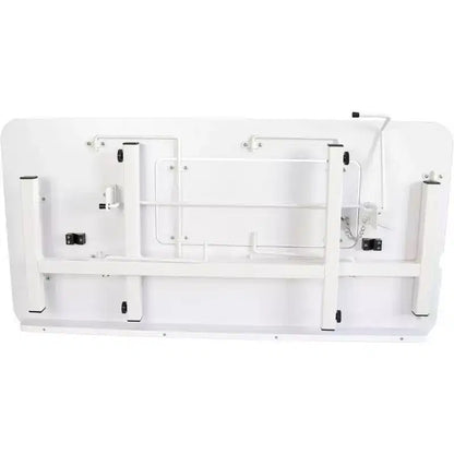 SewingRite SewStation 101 Table de couture pliante portable avec pieds en acier, blanc – Parfaite pour la maison, le bureau et les entreprises