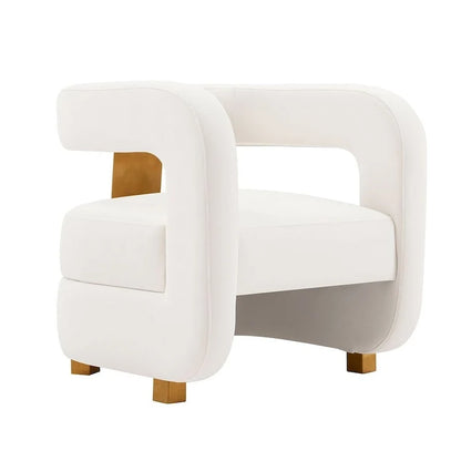 Manhattan Comfort Ensemble de 2 fauteuils d'appoint en velours Amirah moderne
