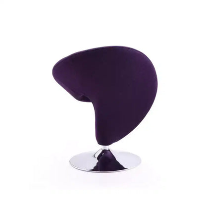 Ensemble de 2 fauteuils pivotants d'appoint Curl en mélange de laine - Manhattan Comfort