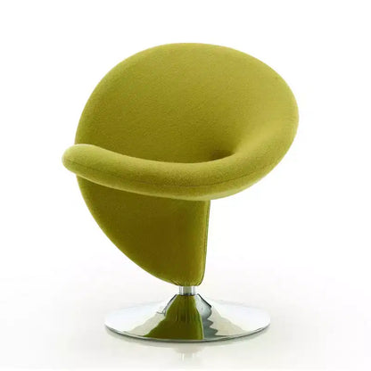 Ensemble de 2 fauteuils pivotants d'appoint Curl en mélange de laine - Manhattan Comfort