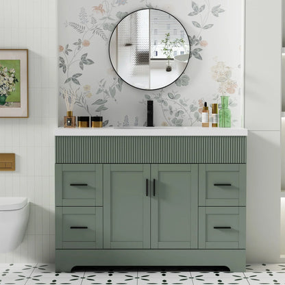 Mobile bagno 30/36/48 Wavy Line con lavabo e rubinetto