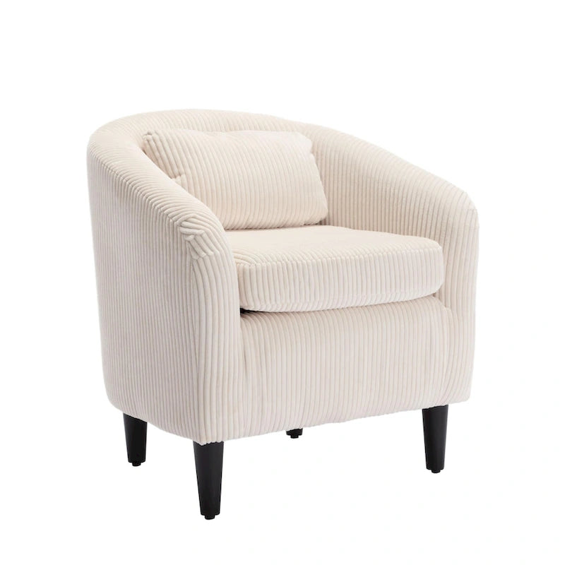 Fauteuil style moderne Fauteuil crapaud avec coussin et oreiller, canapé simple