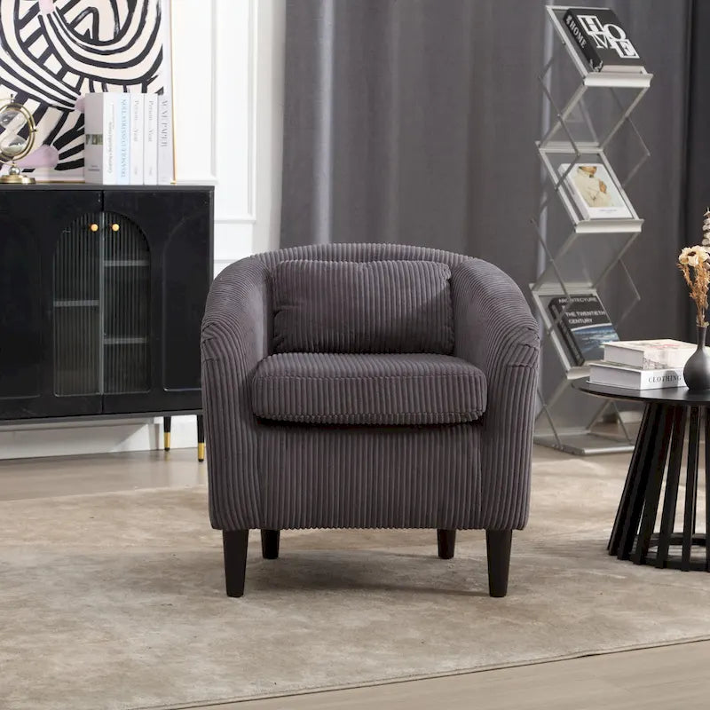 Fauteuil style moderne Fauteuil crapaud avec coussin et oreiller, canapé simple