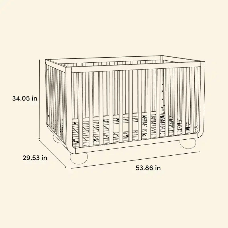 Storkcraft Amalfi Deluxe Culla Trasformabile 5-in-1 con Sponda di Sicurezza per Bambini Inclusa