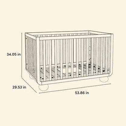 Storkcraft Amalfi Deluxe Culla Trasformabile 5-in-1 con Sponda di Sicurezza per Bambini Inclusa