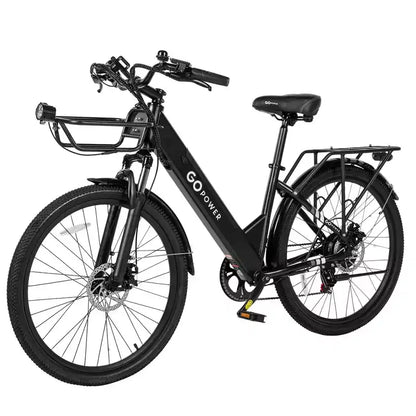 GoPowerBike GoVelo Bici Elettrica per Adulti, Motore da 500W, Batteria Rimovibile, Pneumatici da 26", Velocità Massima 32 km/h, Autonomia Oltre 80 km