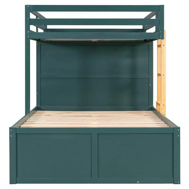 Lit superposé complet Whisen avec 2 grands tiroirs, 5 petits tiroirs et petite armoire