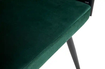 Chaise de salle à manger Accent, Velours vert