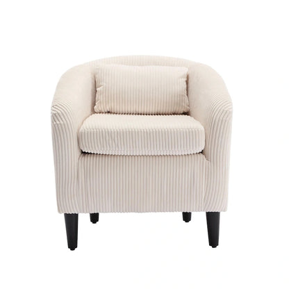 Fauteuil style moderne Fauteuil crapaud avec coussin et oreiller, canapé simple