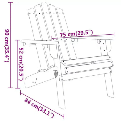 vidaXL Salon de jardin marron bois d'acacia massif Standard Pliable