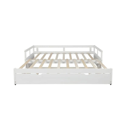 Divano Letto Estensibile con Letto Estraibile, Divano Letto in Legno con Letto Estraibile