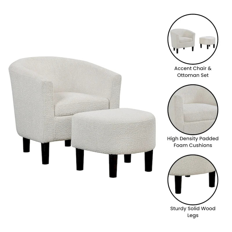 Convenience Concepts Take a Seat Churchill, Poltrona e Pouf