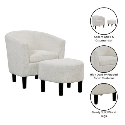 Convenience Concepts Take a Seat Churchill, Poltrona e Pouf