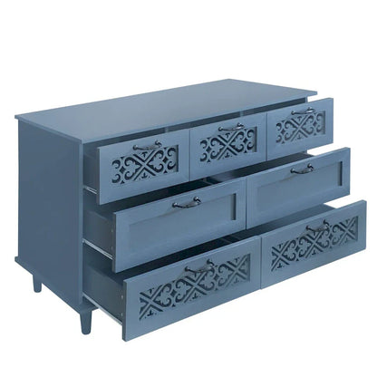 Commode 7 tiroirs Meuble américain Convient pour la chambre à coucher - S/O