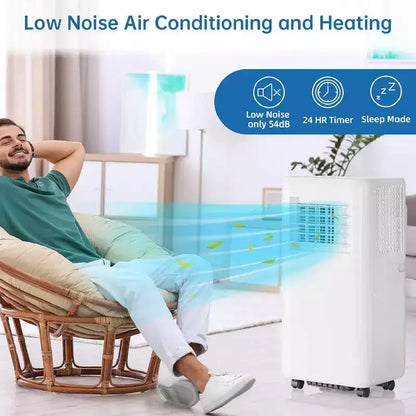 GustoWave Condizionatore Portatile 10000 BTU per Stanze fino a 42 m² con Timer 24H, Modalità Notturna