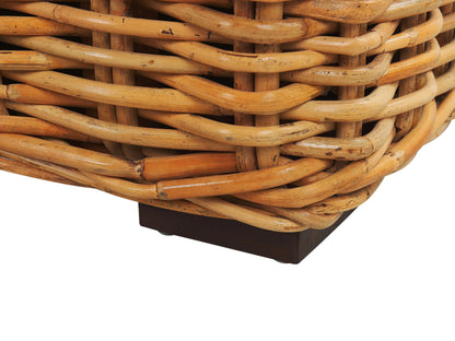 3-seater garden sofa Natural Rattan