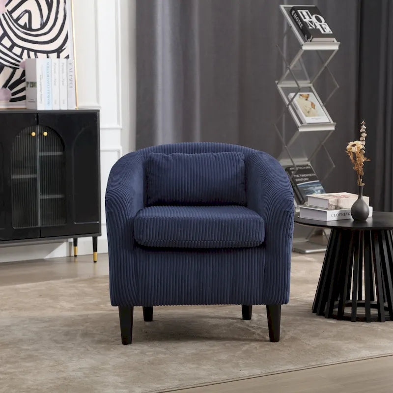 Fauteuil style moderne Fauteuil crapaud avec coussin et oreiller, canapé simple