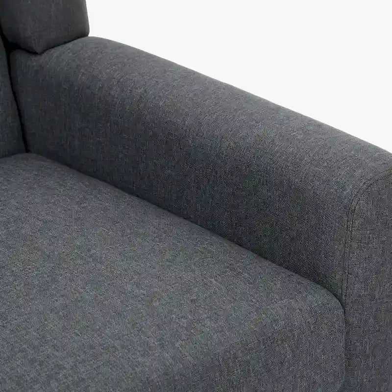 Fauteuil d'appoint en lin, à oreilles, lot de 2