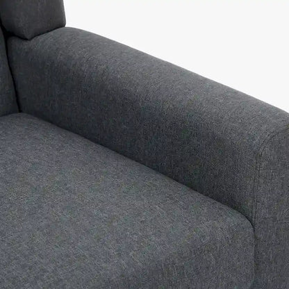 Fauteuil d'appoint en lin, à oreilles, lot de 2