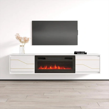 Porta TV con camino Maze BL-EF