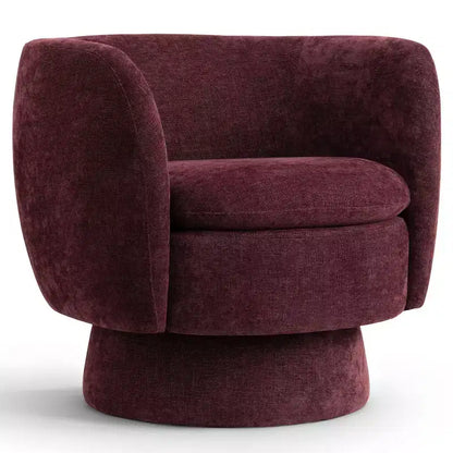 Lot de 2 fauteuils pivotants modernes avec revêtement en tissu, fauteuil lounge pivotant à 360° pour salon, chambre à coucher - Panipeachy