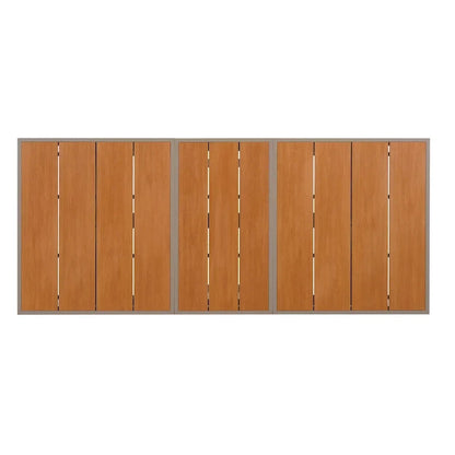 Ensemble de salle à manger d'extérieur extensible 7 pièces avec table extensible et 6 fauteuils