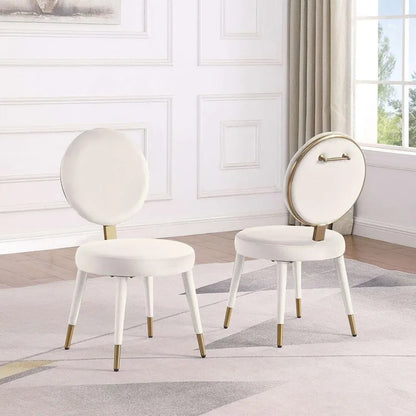 Morden Fort Set da pranzo rotondo moderno di lusso da 5 pezzi con tavolo e sedie