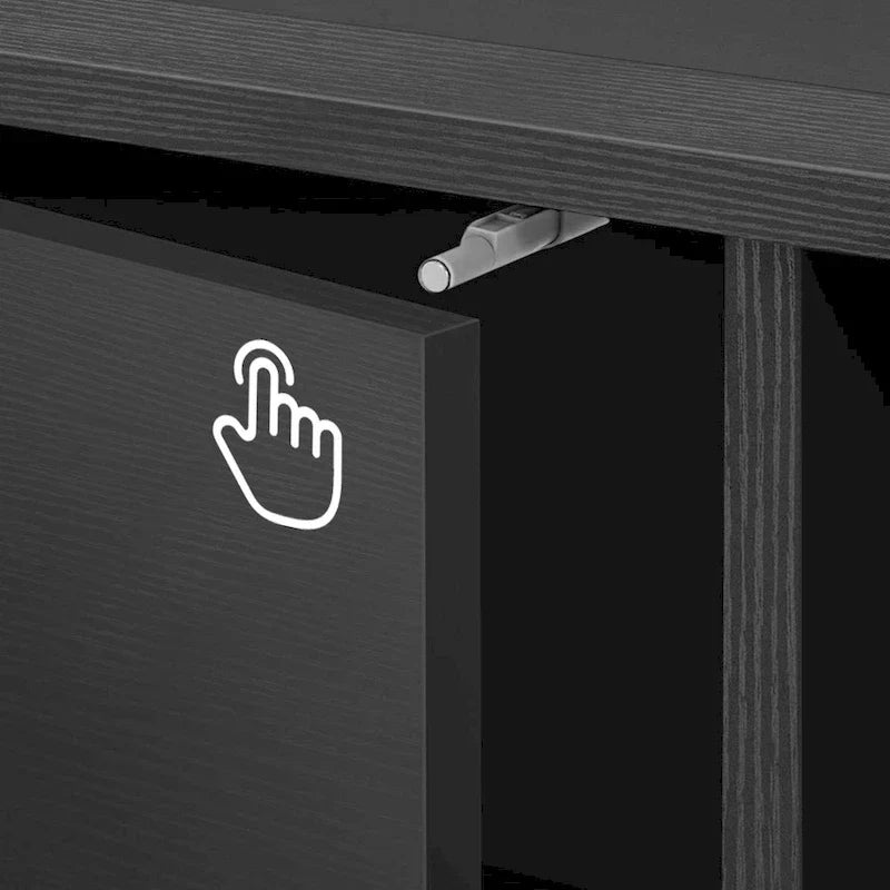 Meuble TV moderne Moasis pour TV 43-65 - Meuble TV console multimédia avec lumières LED