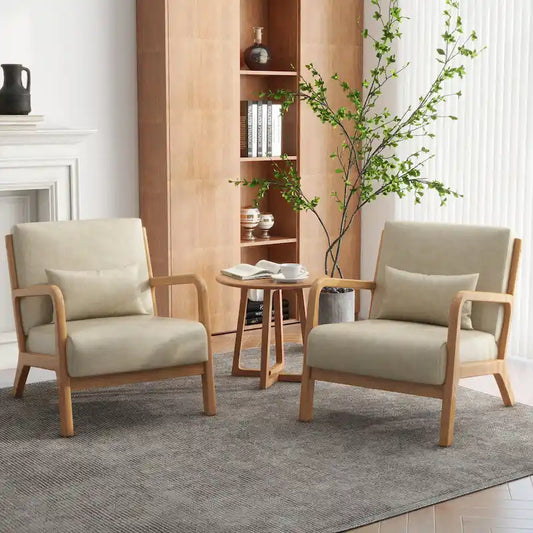 Fauteuils d'appoint rembourrés avec oreillers