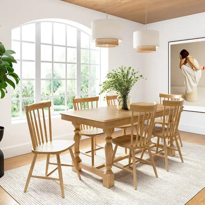 Sedie da pranzo con schienale alto e fuso Windsor Bush Furniture - Set di 2