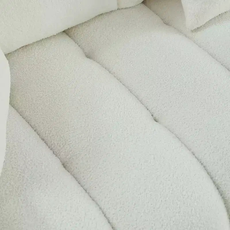 Divano a 3 posti Teddy Velvet 82 con 3 cuscini decorativi