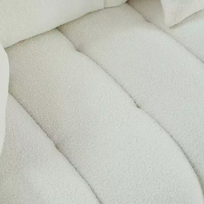Divano a 3 posti Teddy Velvet 82 con 3 cuscini decorativi
