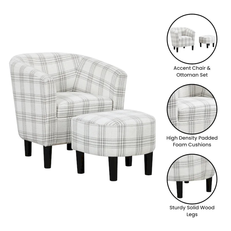 Convenience Concepts Take a Seat Churchill, Poltrona e Pouf