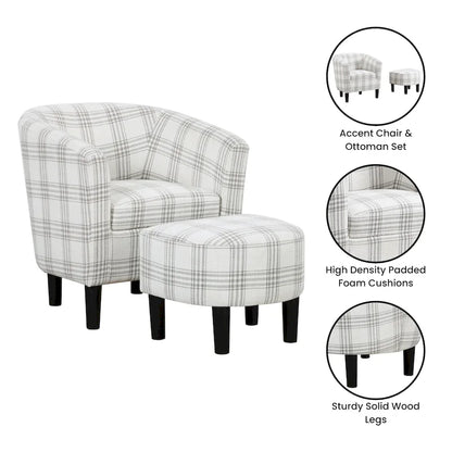 Convenience Concepts Take a Seat Churchill, Poltrona e Pouf