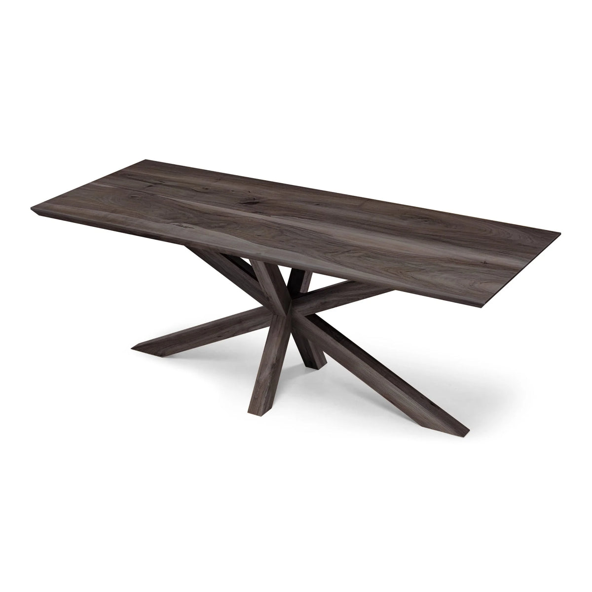 Table à manger en noyer avec pied araignée - Fabriquée à la main en bois massif - cette magnifique table en noyer avec pied araignée est une pièce maîtresse