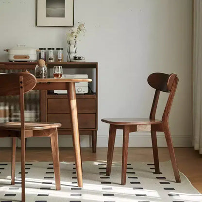 MAYEERTY Set di 4 Sedie da Pranzo in Legno Massello di Rovere, Sedie in Legno per Cucina Sala da Pranzo Soggiorno