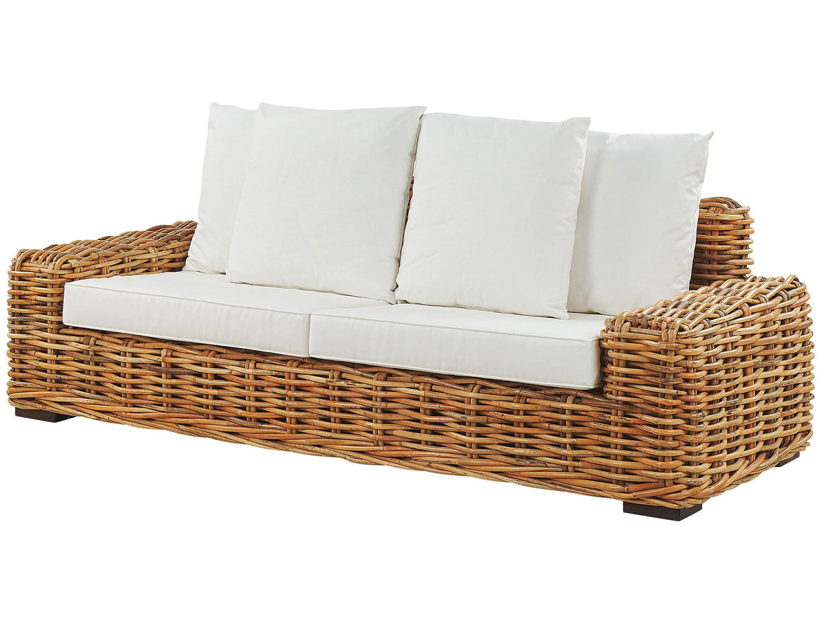 3-seater garden sofa Natural Rattan