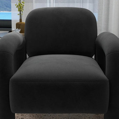 Fauteuil d'appoint SEYNAR moderne du milieu du siècle en velours pour salon